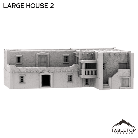Tabletop Terrain Building Large House 2 - Old Wild Western Rush