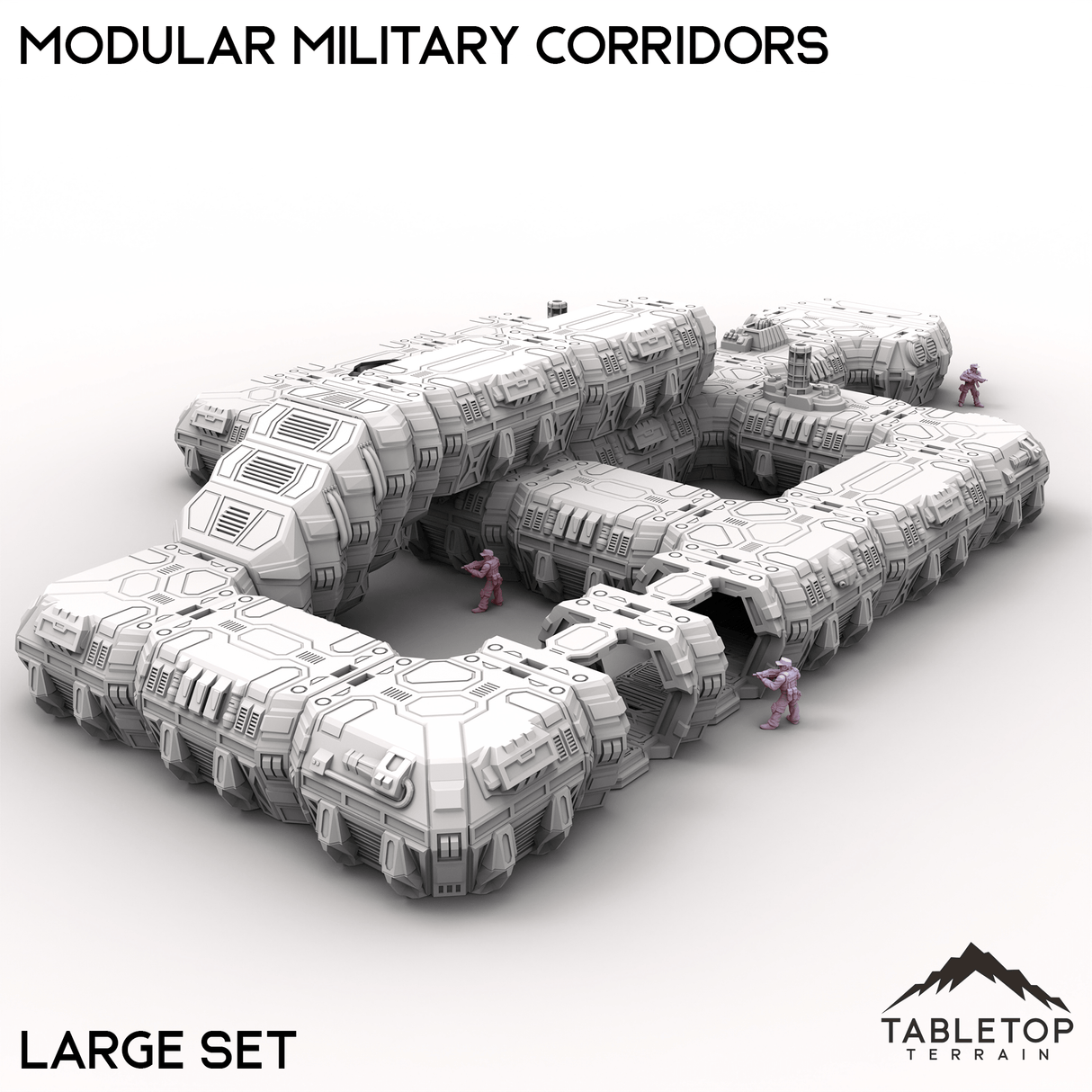 Tabletop Terrain Building Large Modular Military Corridors