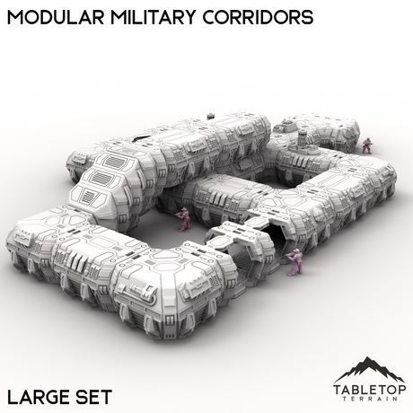 Tabletop Terrain Building Large Modular Military Corridors