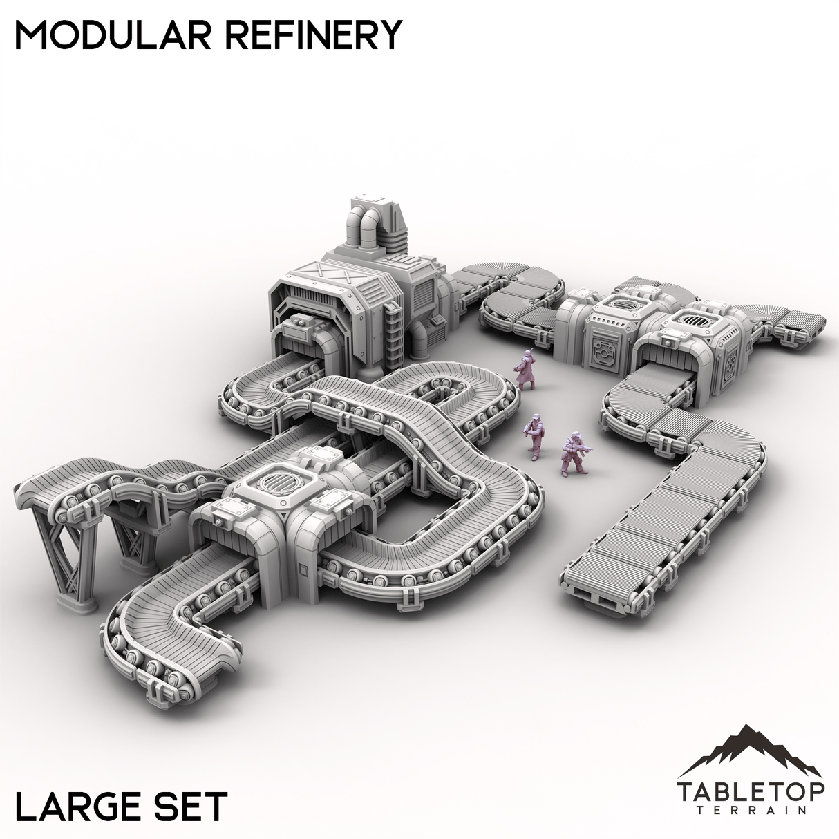 Tabletop Terrain Building Large Modular Refinery