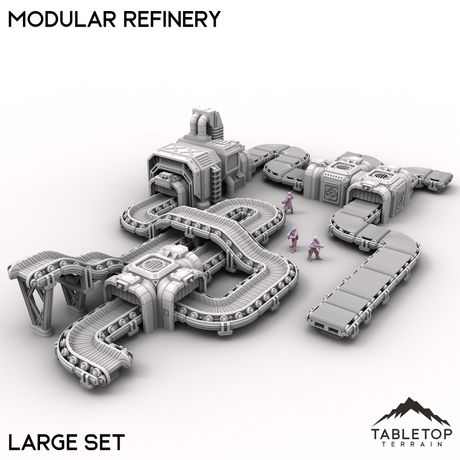 Tabletop Terrain Building Large Modular Refinery