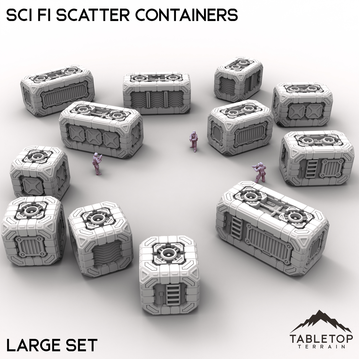 Tabletop Terrain Building Large Sci Fi Scatter Containers