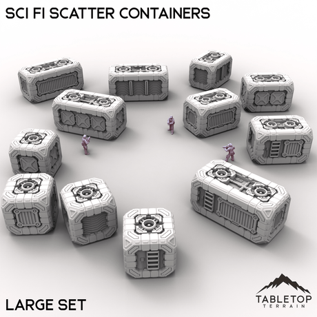 Tabletop Terrain Building Large Sci Fi Scatter Containers