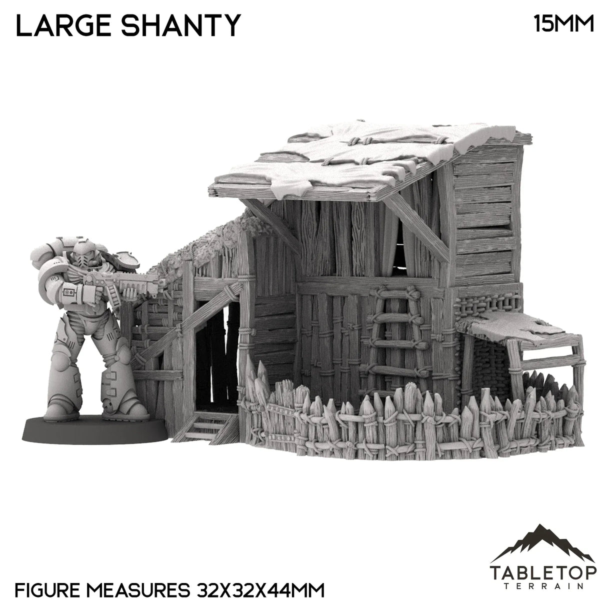 Tabletop Terrain Building Large Shanty - Country & King - Fantasy Historical Building