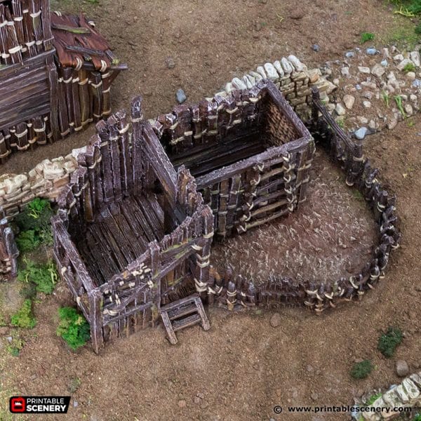 Tabletop Terrain Building Large Shanty - Country & King - Fantasy Historical Building