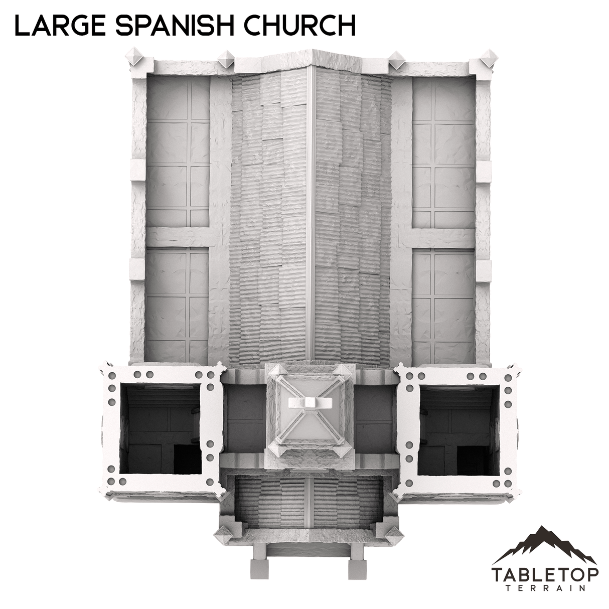Tabletop Terrain Building Large Spanish Church - Old Wild Western Rush