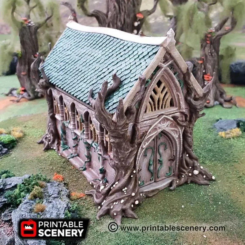 Tabletop Terrain Building Living Hall - Elven Building