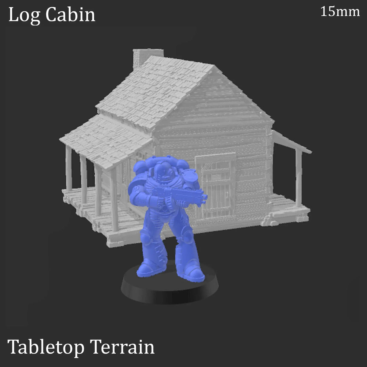Tabletop Terrain Building Log Cabin - Wild West Building