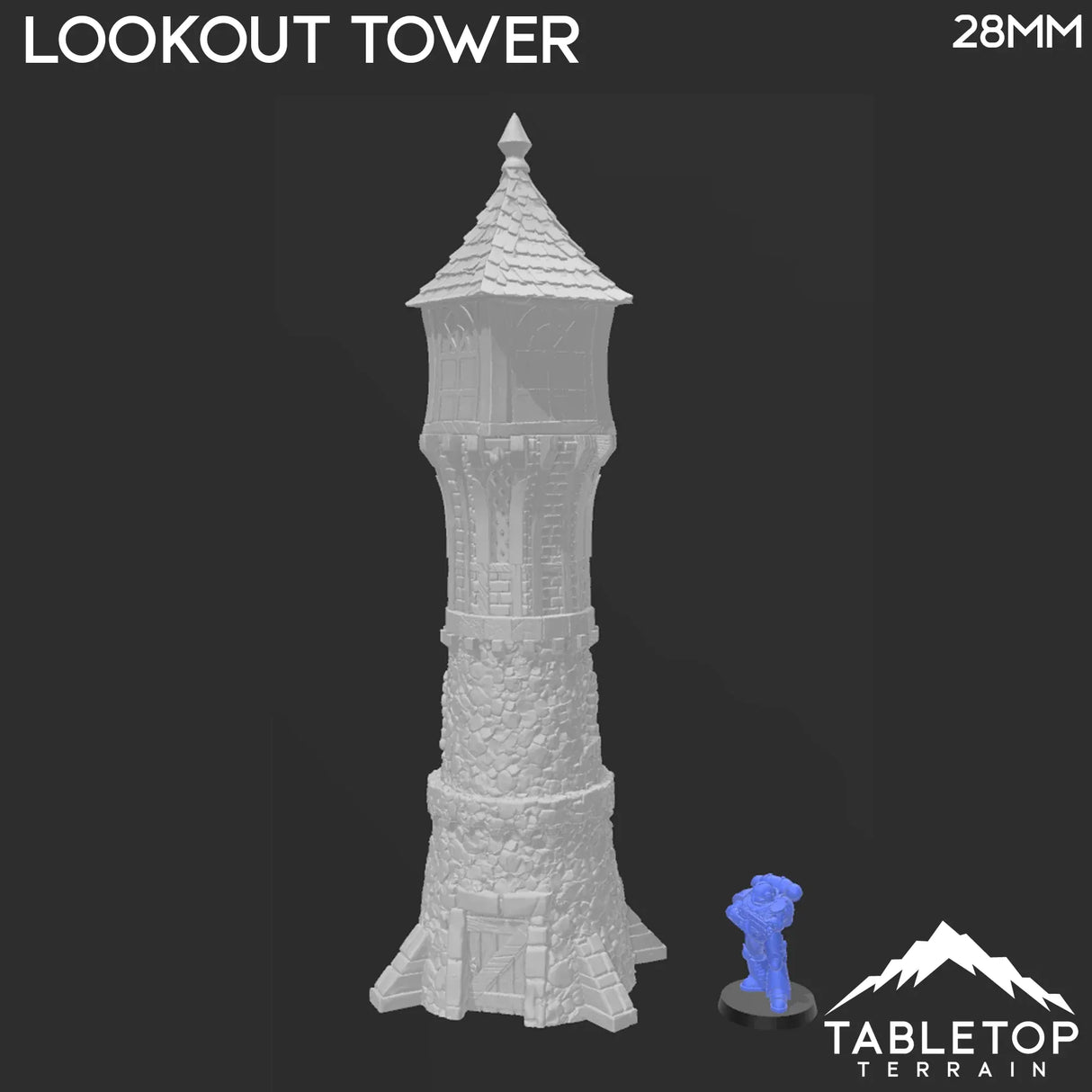 Tabletop Terrain Building Lookout Tower - City of Spiritdale - Fantasy Building