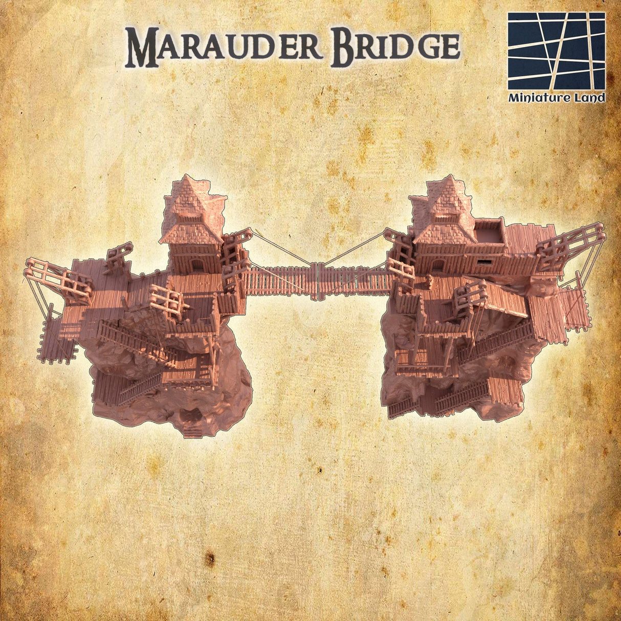 Tabletop Terrain Building Marauder Bridge Cliff
