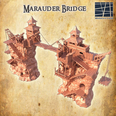 Tabletop Terrain Building Marauder Bridge Cliff