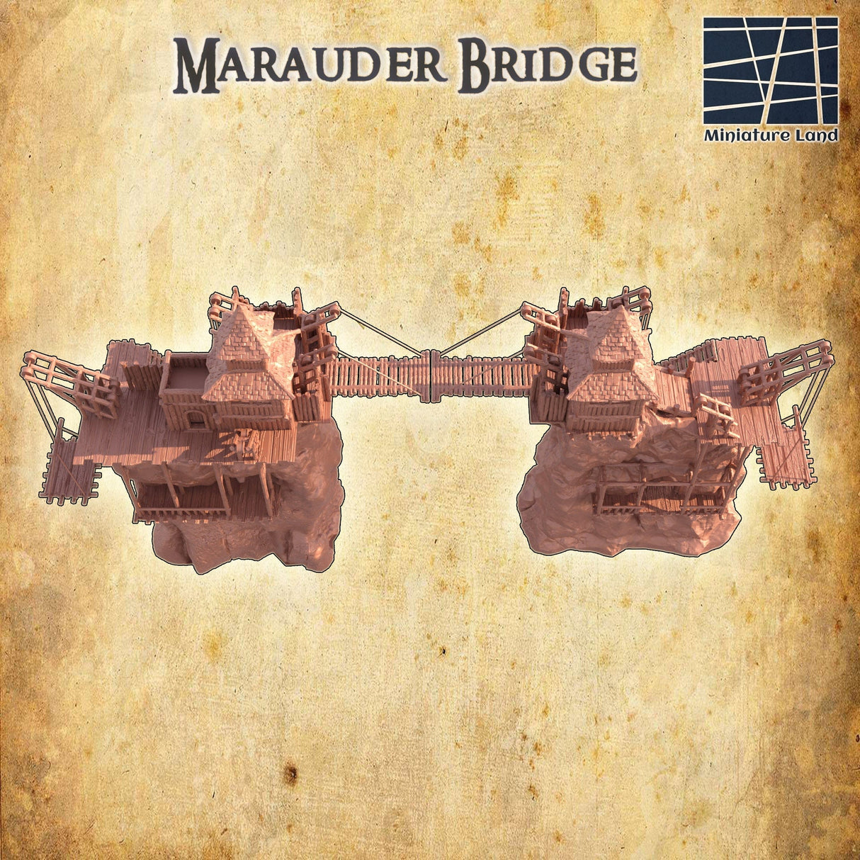 Tabletop Terrain Building Marauder Bridge Cliff