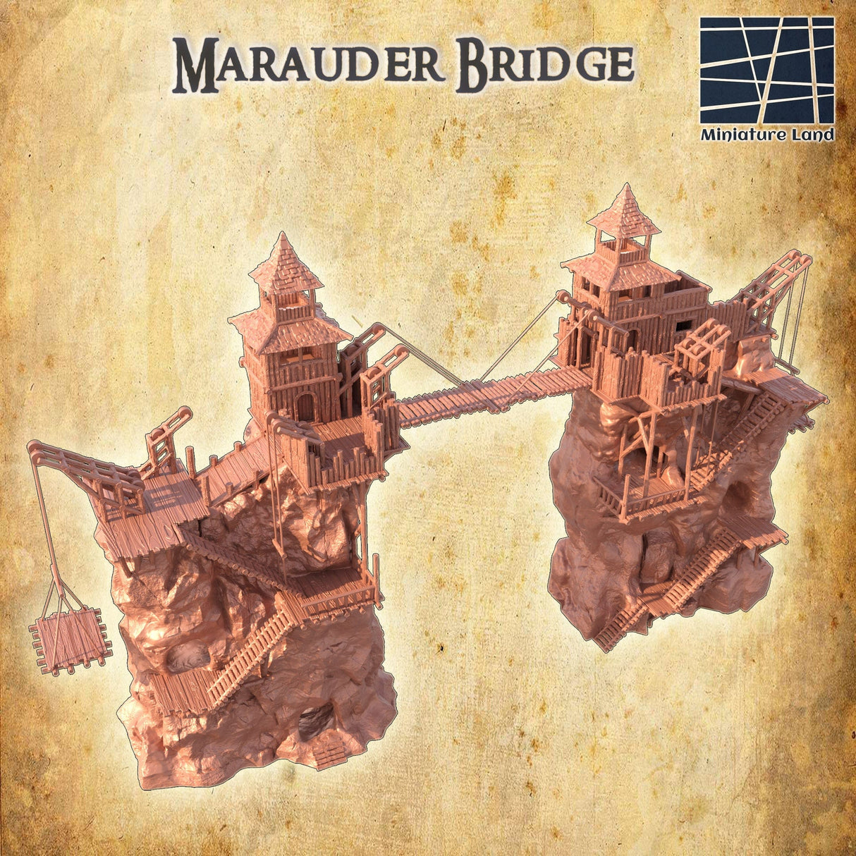 Tabletop Terrain Building Marauder Bridge Cliff
