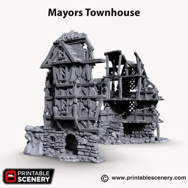 Tabletop Terrain Building Mayor's Townhouse - Fantasy Building