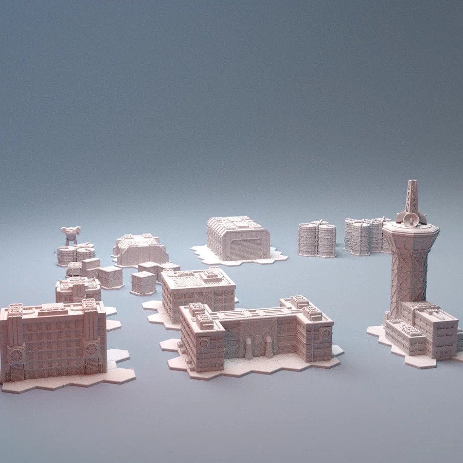 Tabletop Terrain Building Mecha City Airbase