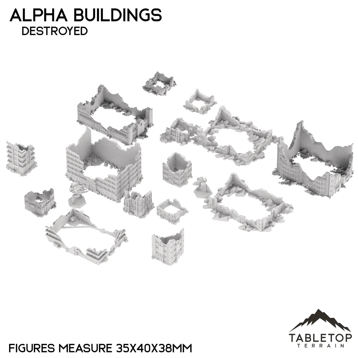 Tabletop Terrain Building Mecha City Alpha Buildings