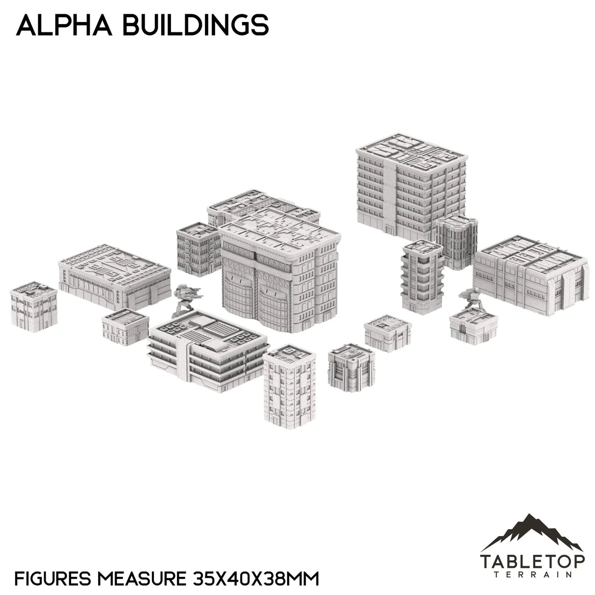 Tabletop Terrain Building Mecha City Alpha Buildings
