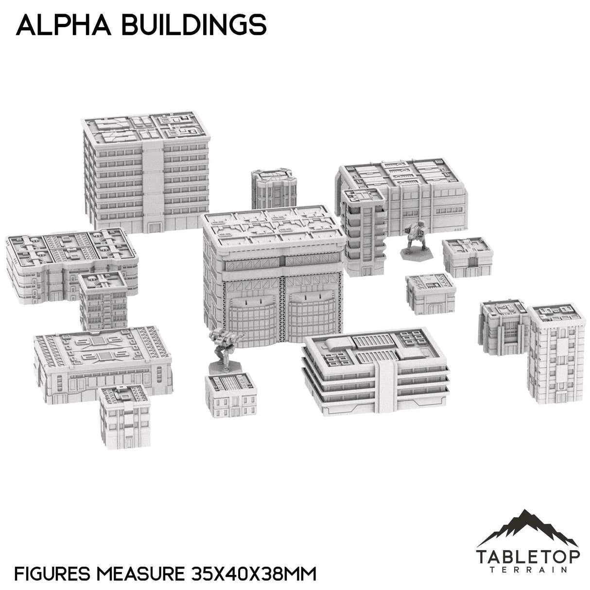 Tabletop Terrain Building Mecha City Alpha Buildings