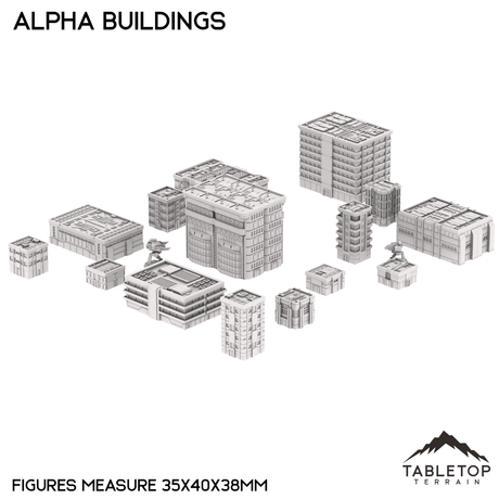 Tabletop Terrain Building Mecha City Alpha Buildings
