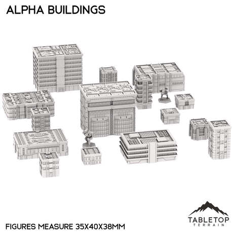 Tabletop Terrain Building Mecha City Alpha Buildings