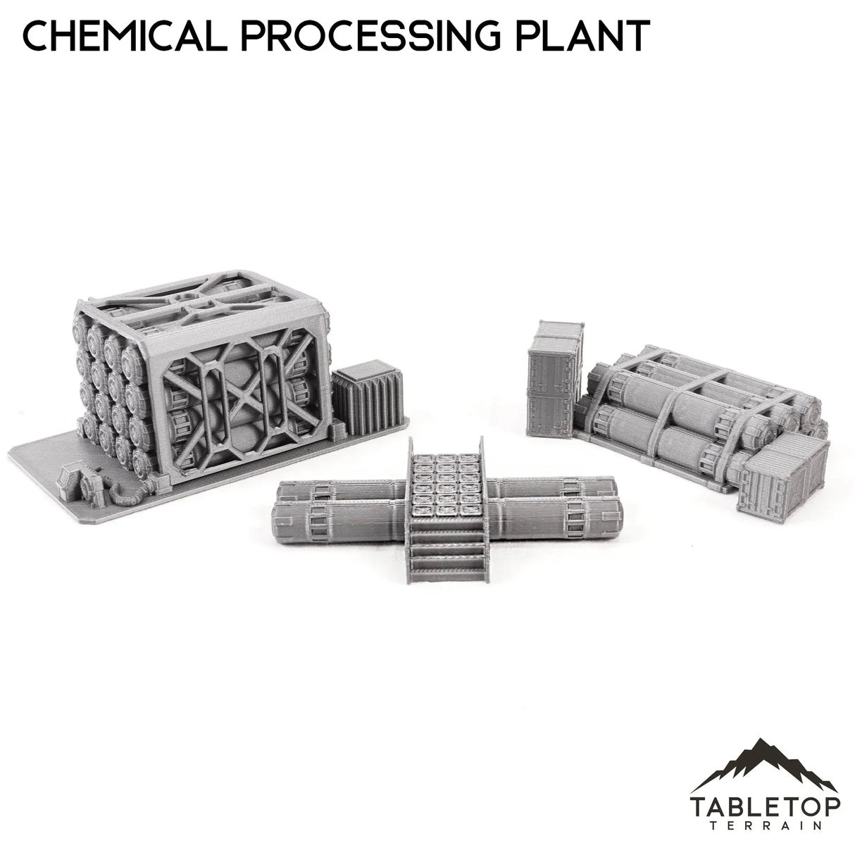 Tabletop Terrain Building Mecha City Chemical Processing Plant