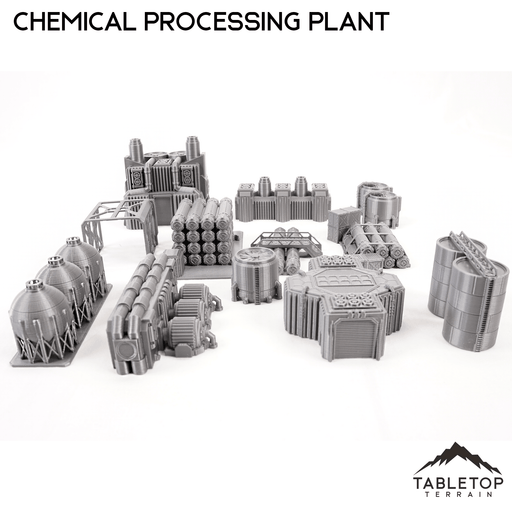 Tabletop Terrain Building Mecha City Chemical Processing Plant