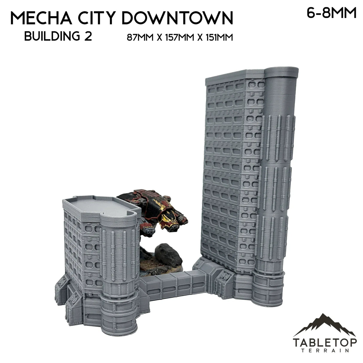 Tabletop Terrain Building Mecha City Downtown Buildings - Bundle 1