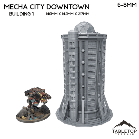 Tabletop Terrain Building Mecha City Downtown Buildings - Bundle 1