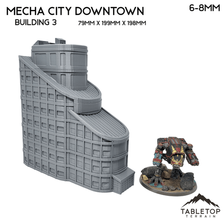 Tabletop Terrain Building Mecha City Downtown Buildings - Bundle 1