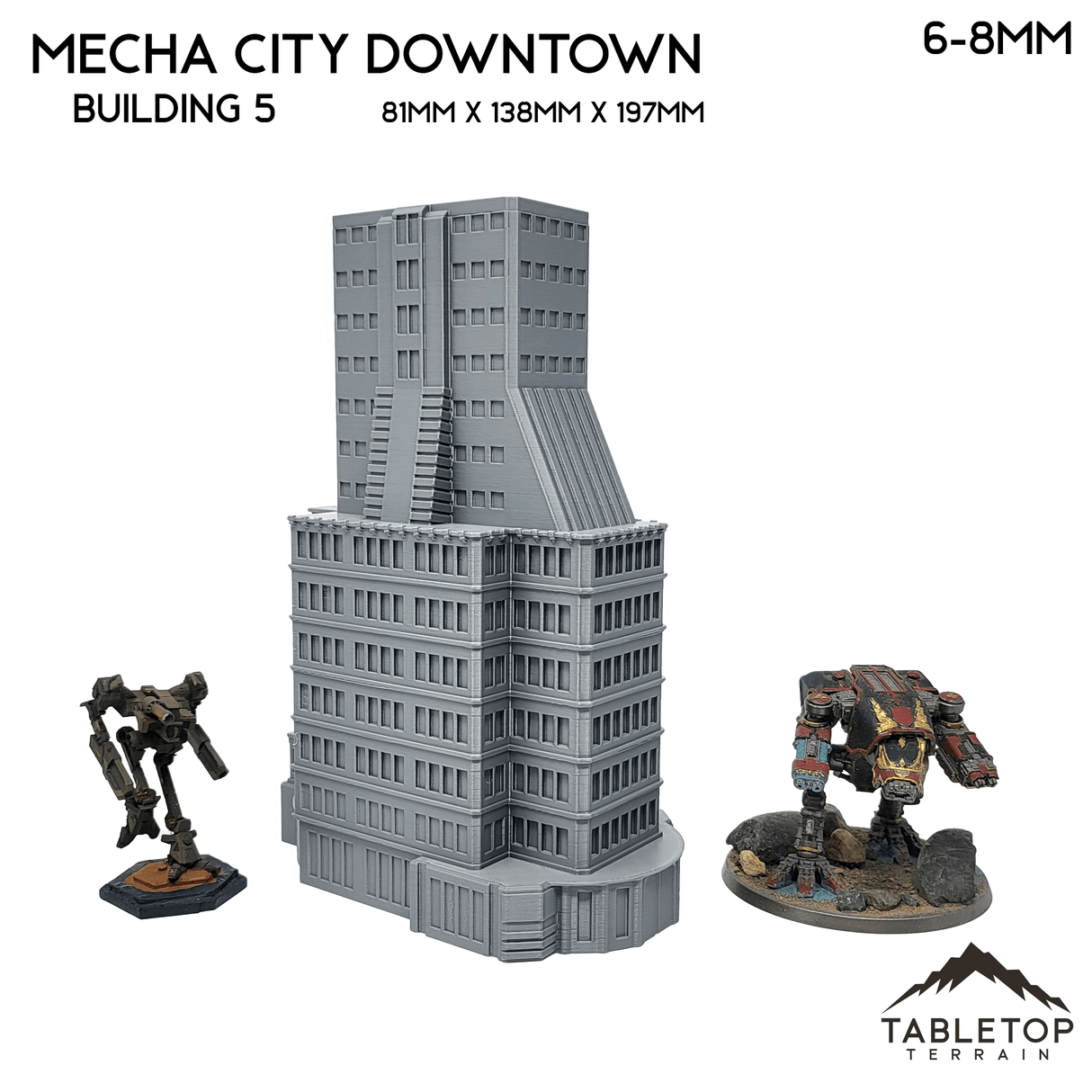 Tabletop Terrain Building Mecha City Downtown Buildings - Bundle 1