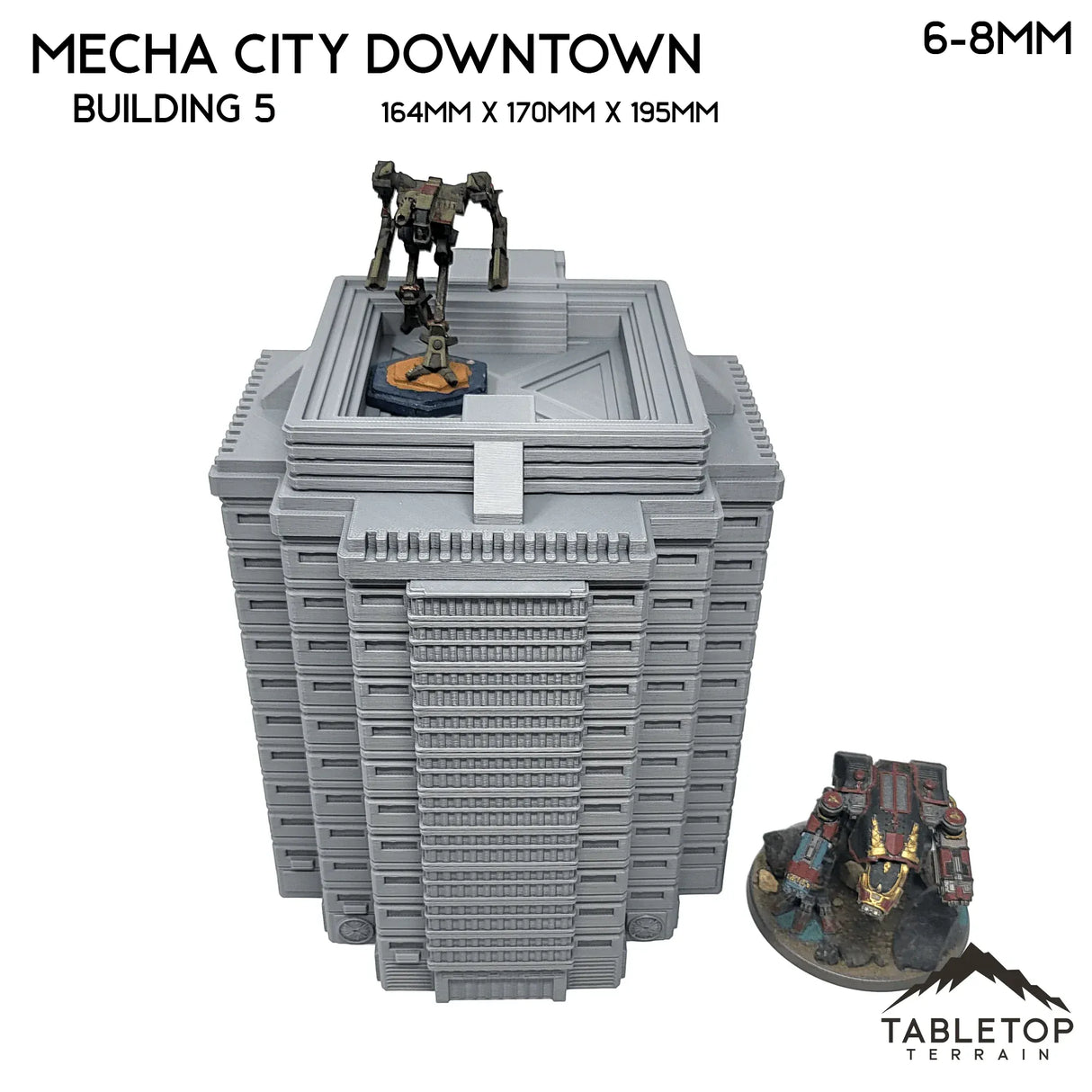 Tabletop Terrain Building Mecha City Downtown Buildings - Bundle 2