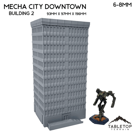 Tabletop Terrain Building Mecha City Downtown Buildings - Bundle 2