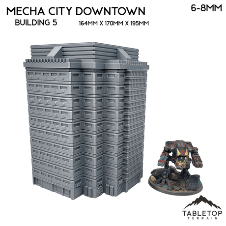 Tabletop Terrain Building Mecha City Downtown Buildings - Bundle 2