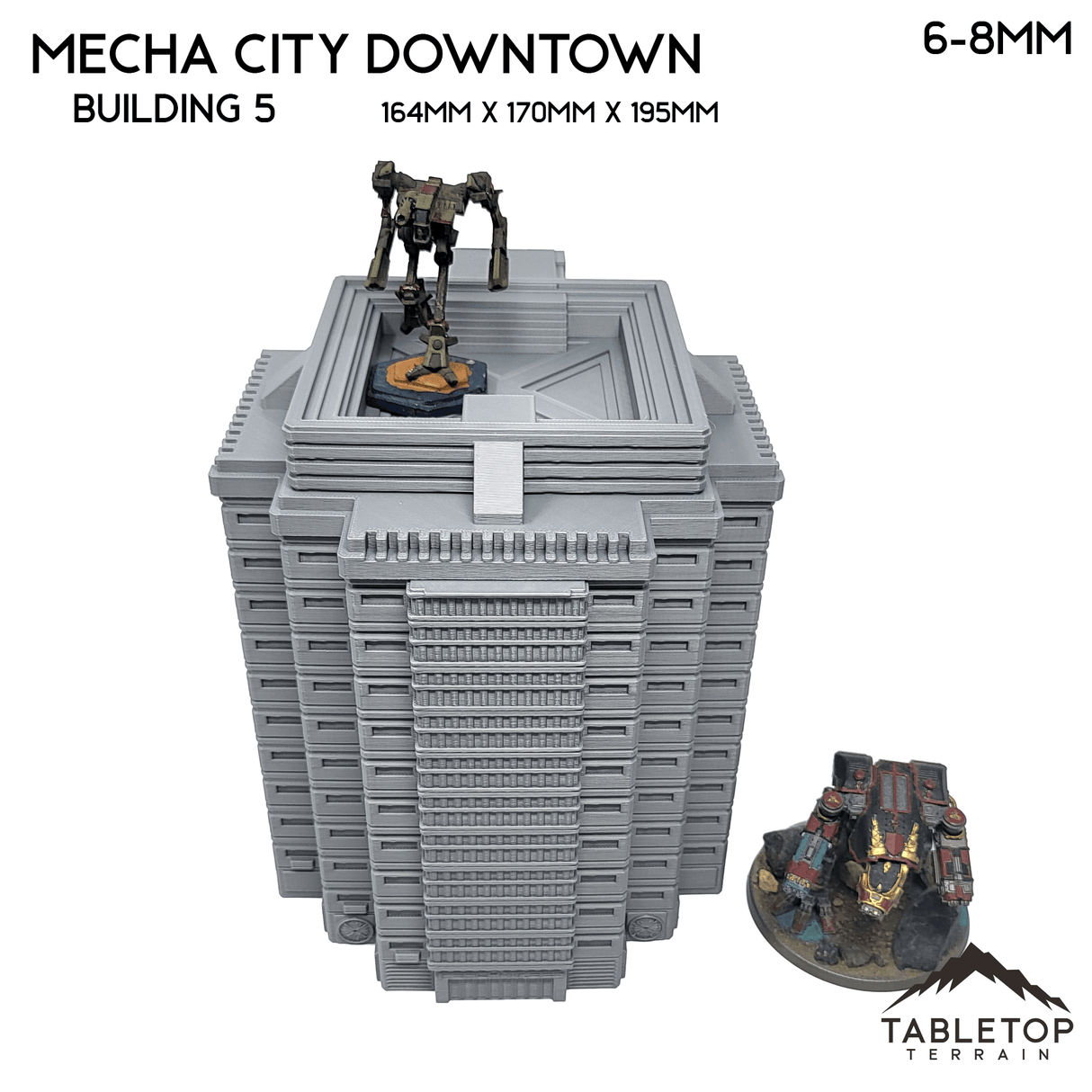 Tabletop Terrain Building Mecha City Downtown Buildings - Bundle 2