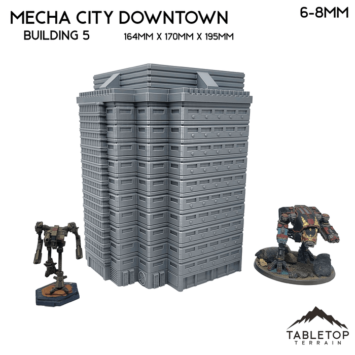 Tabletop Terrain Building Mecha City Downtown Buildings - Bundle 2