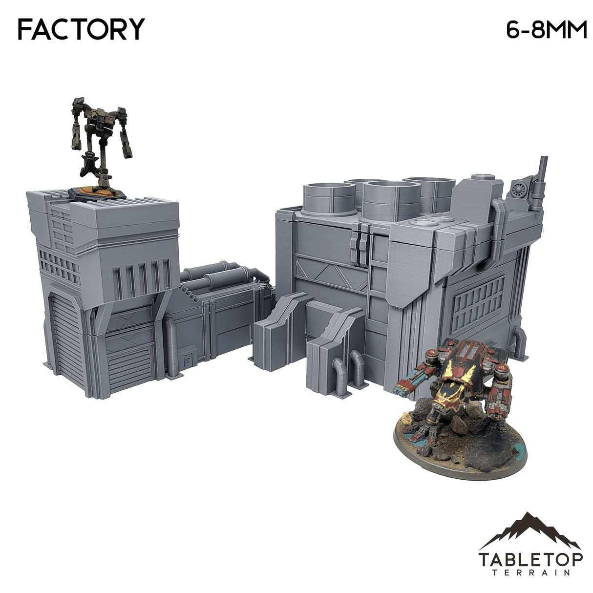 Tabletop Terrain Building Mecha City Factory
