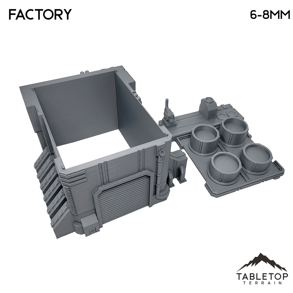 Tabletop Terrain Building Mecha City Factory