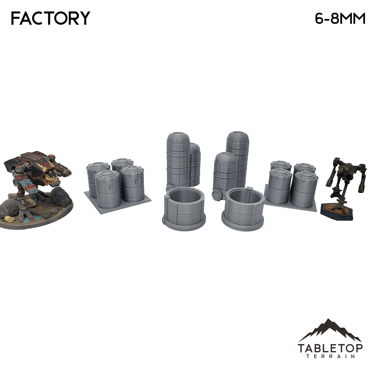 Tabletop Terrain Building Mecha City Factory