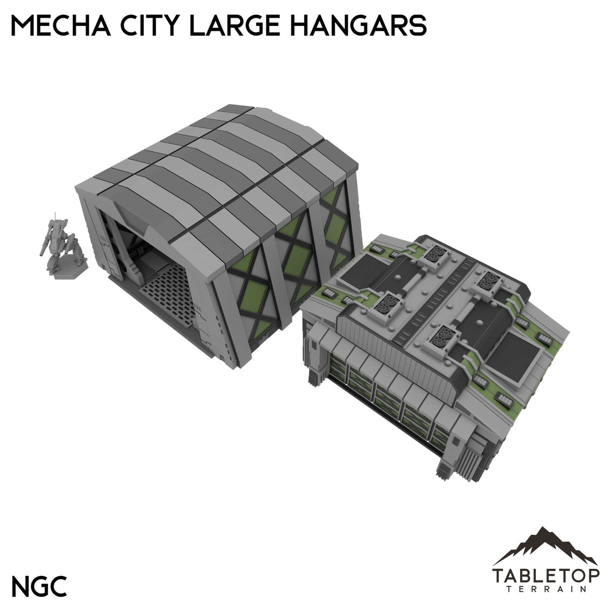 Tabletop Terrain Building Mecha City Large Hangars