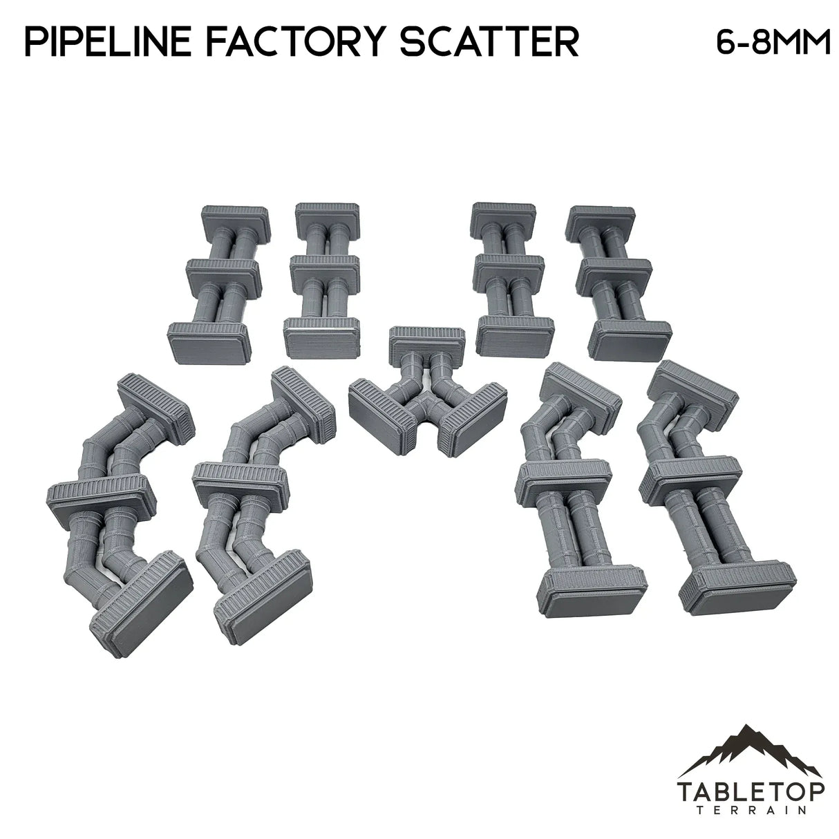 Tabletop Terrain Building Mecha City Pipeline Factory Scatter