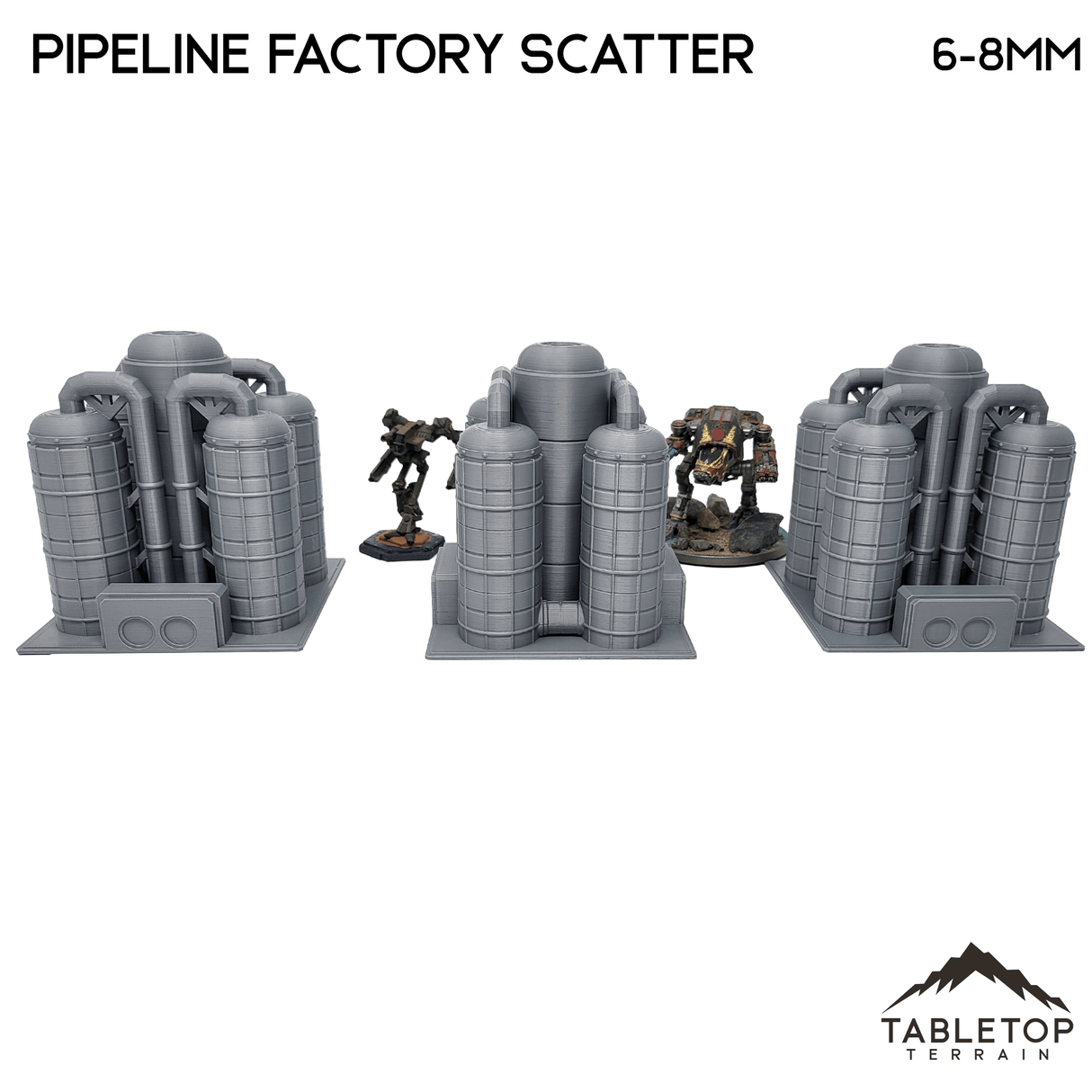 Tabletop Terrain Building Mecha City Pipeline Factory Scatter