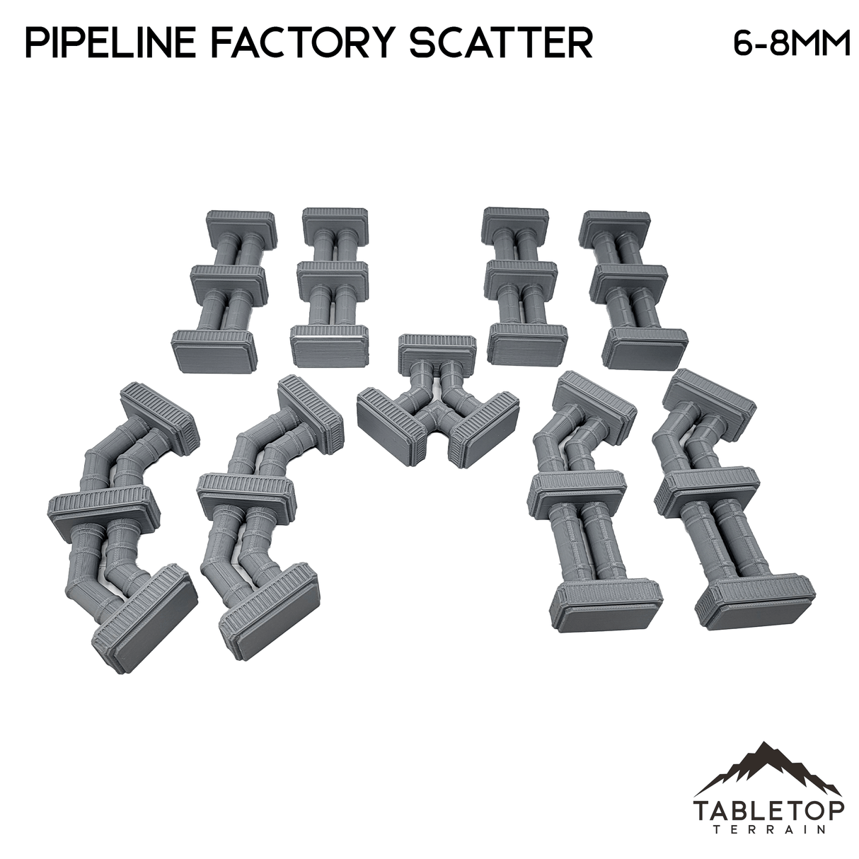 Tabletop Terrain Building Mecha City Pipeline Factory Scatter