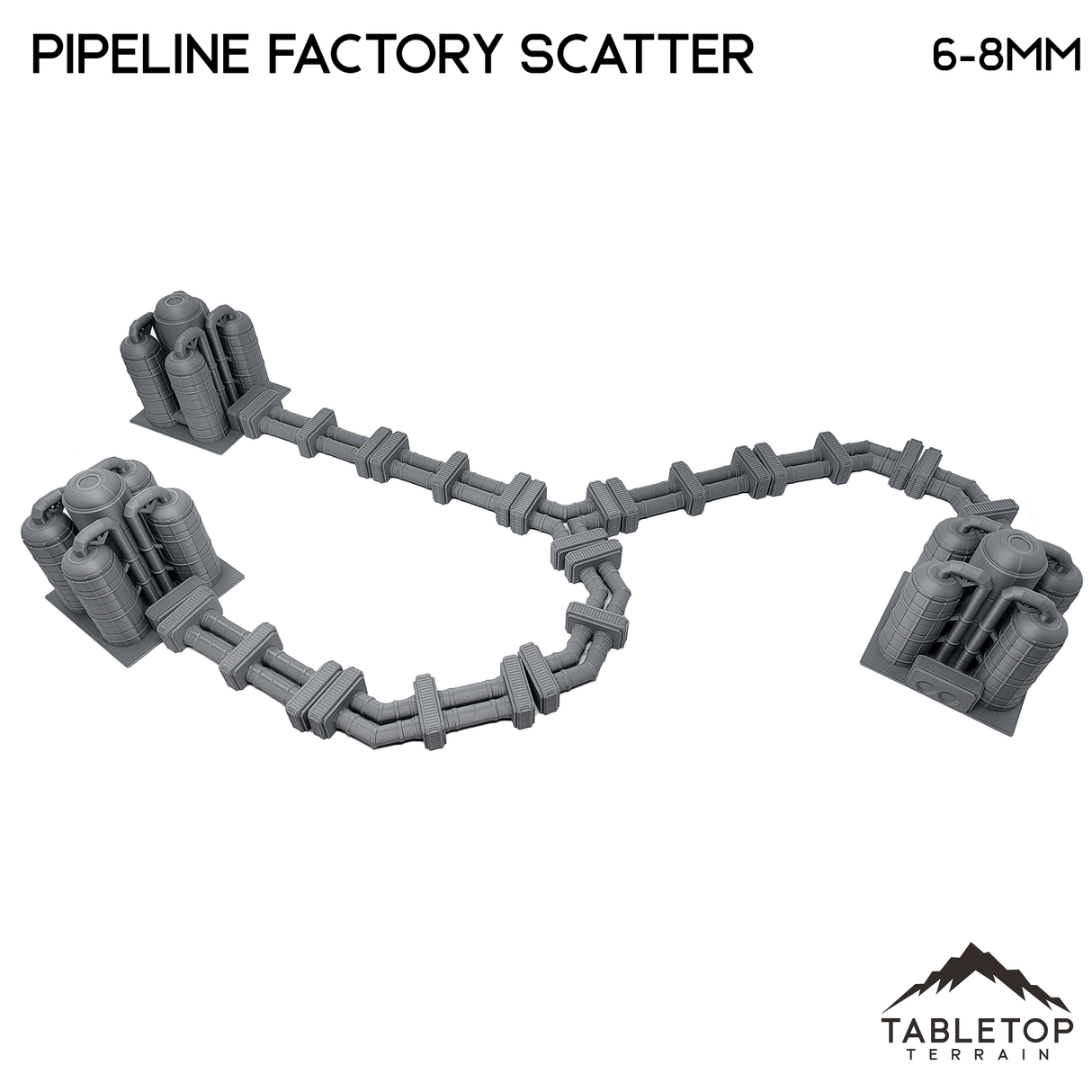 Tabletop Terrain Building Mecha City Pipeline Factory Scatter
