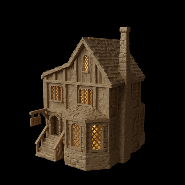 Tabletop Terrain Building Medieval Apothecary