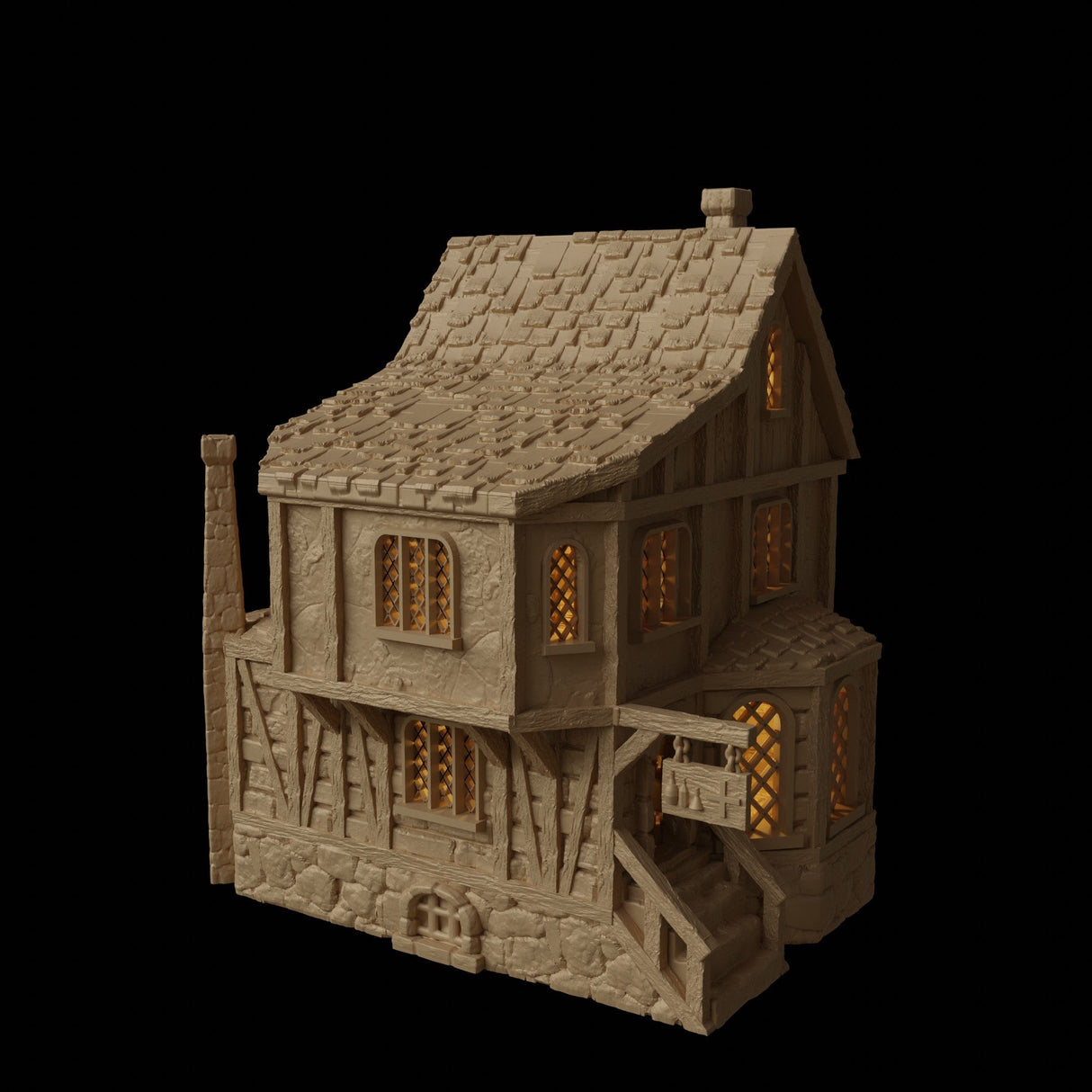Tabletop Terrain Building Medieval Apothecary