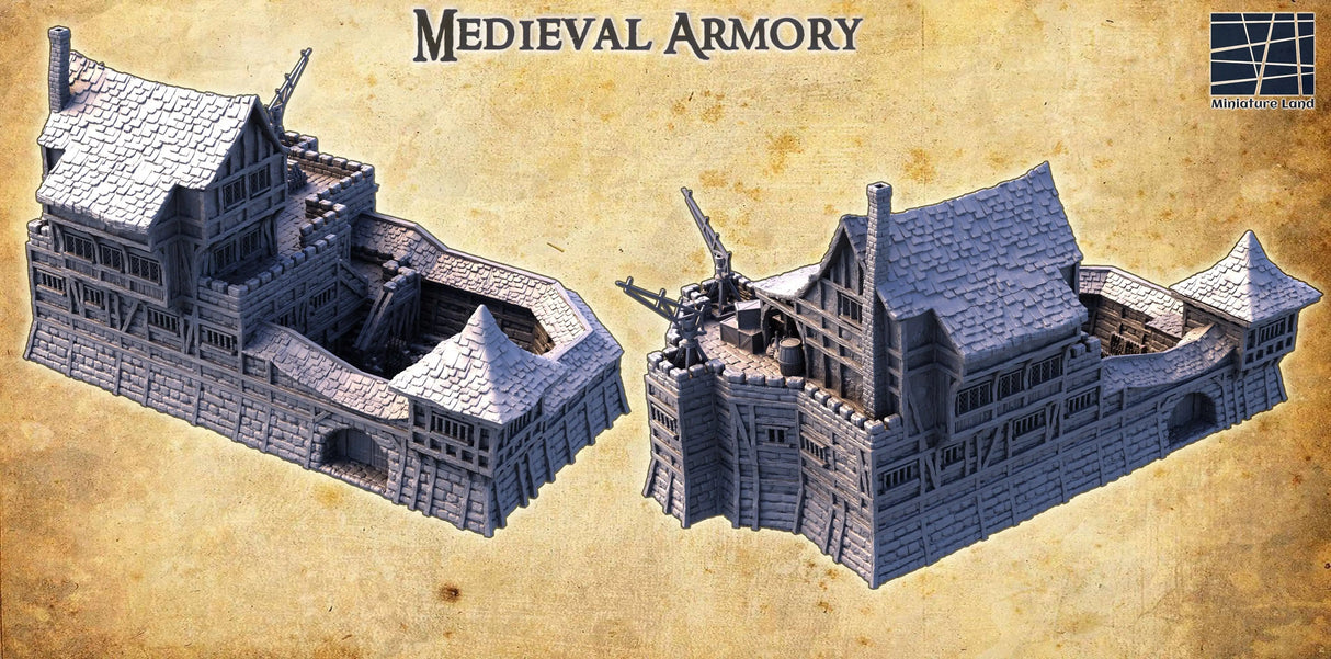 Tabletop Terrain Building Medieval Armory