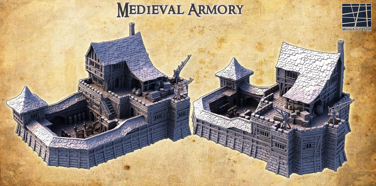 Tabletop Terrain Building Medieval Armory