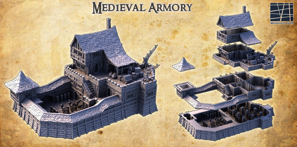 Tabletop Terrain Building Medieval Armory