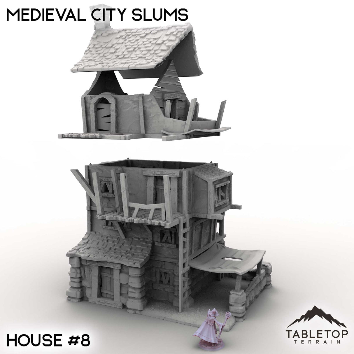 Tabletop Terrain Building Medieval City Slums