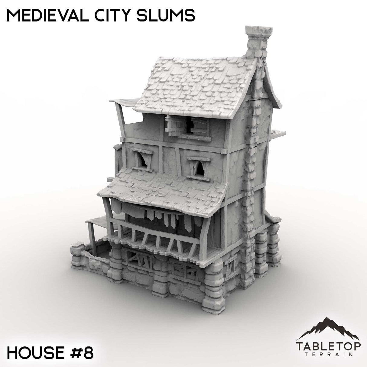 Tabletop Terrain Building Medieval City Slums
